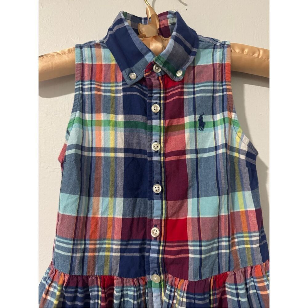 Polo Ralph Lauren cotton madras shirtdress 7 - Picture 4 of 6